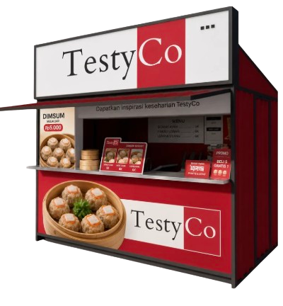 Booth Makanan TestyCo