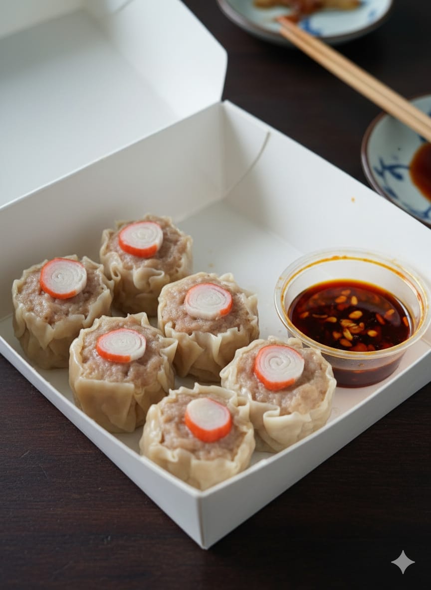 Dimsum Original isi 6 bonus Chilli Oil (Area Pacitan Kota)